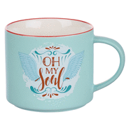 Bless Your Soul Novelty Mug, Oh My Soul, Microwave/Dishwasher Safe 18oz, Blue Ceramic